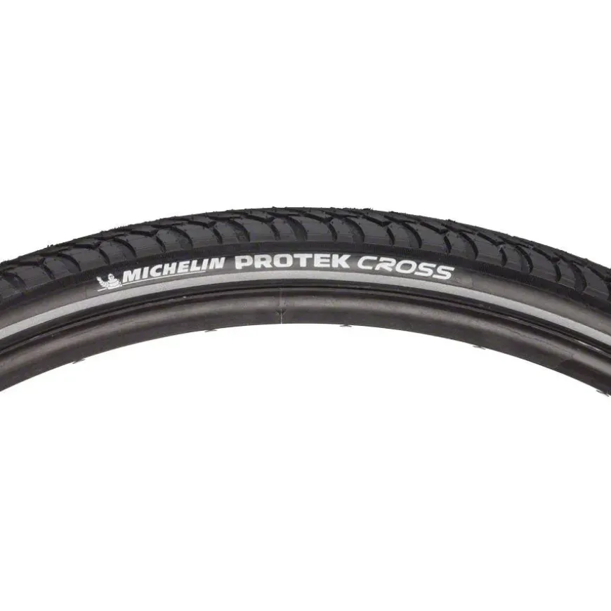Michelin Protek Cross Touring-Hybrid Bike Tire, Ebike Tire - 700 x 35, Clincher, Wire, Black