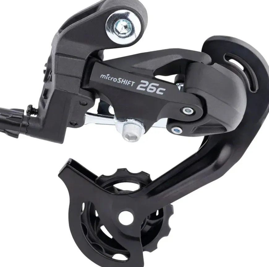 microSHIFT M26C Rear Derailleur - 7/8 Speed Short Cage 13-34t Freewheel BLK