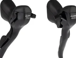 microSHIFT R7 Drop Bar Shift Lever Set - 2 x 7-Speed Shimano Compatible BLK
