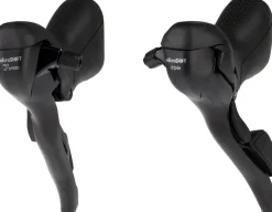 microSHIFT R7 Drop Bar Shift Lever Set - 3 x 7-Speed Standard Reach Shimano Compatible BLK
