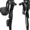 microSHIFT R9 Drop Bar Shift/Brake Lever Set - 3 x 9-Speed Shimano Compatible BLK