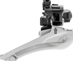 microSHIFT Sword BLK Front Derailleur - 9-Speed Double 46-52t Max Ring 34.9mm Band Clamp 28.6 31.8 Adapters