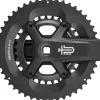 microSHIFT Sword BLK 2x Crankset - 175mm 9-Speed 48/31t 110/80 Asym BCD JIS Square Taper Spindle Interface BLK