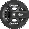 microSHIFT Sword BLK 2x Crankset - 175mm 9-Speed 46/29t 110/80 Asym BCD JIS Square Taper Spindle Interface BLK