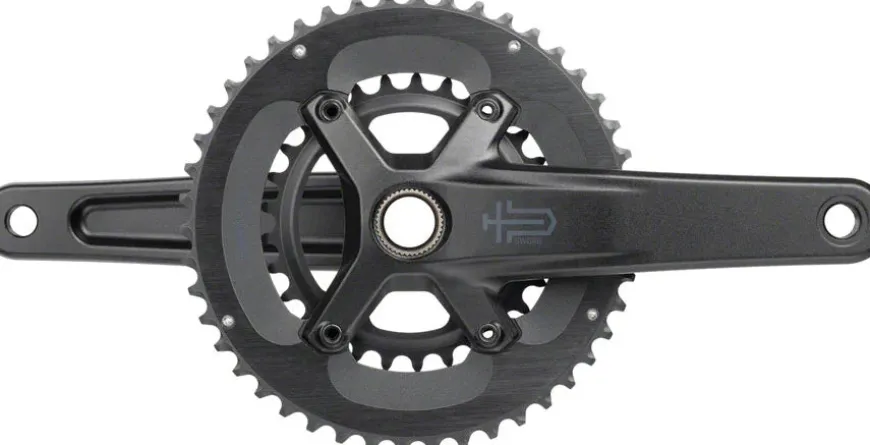 microSHIFT Sword 2x Crankset - 175mm 10-Speed 46/29t 110 Asym BCD 24mm Spindle BLK