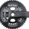 microSHIFT Sword 2x Crankset - 170mm 10-Speed 48/31t 110 Asym BCD 24mm Spindle BLK
