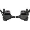 microSHIFT TS38 Thumb-Tap Shifter Set - 7 Speed Triple Optical Gear Indicator Shimano Compatible