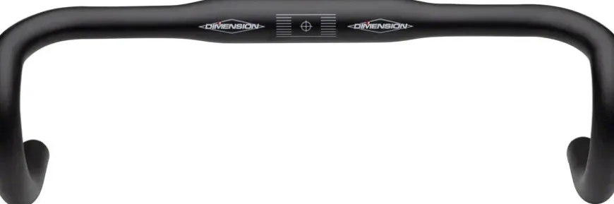 MSW Flat Top Shallow Drop Handlebar - Aluminum 31.8mm 38cmBlack