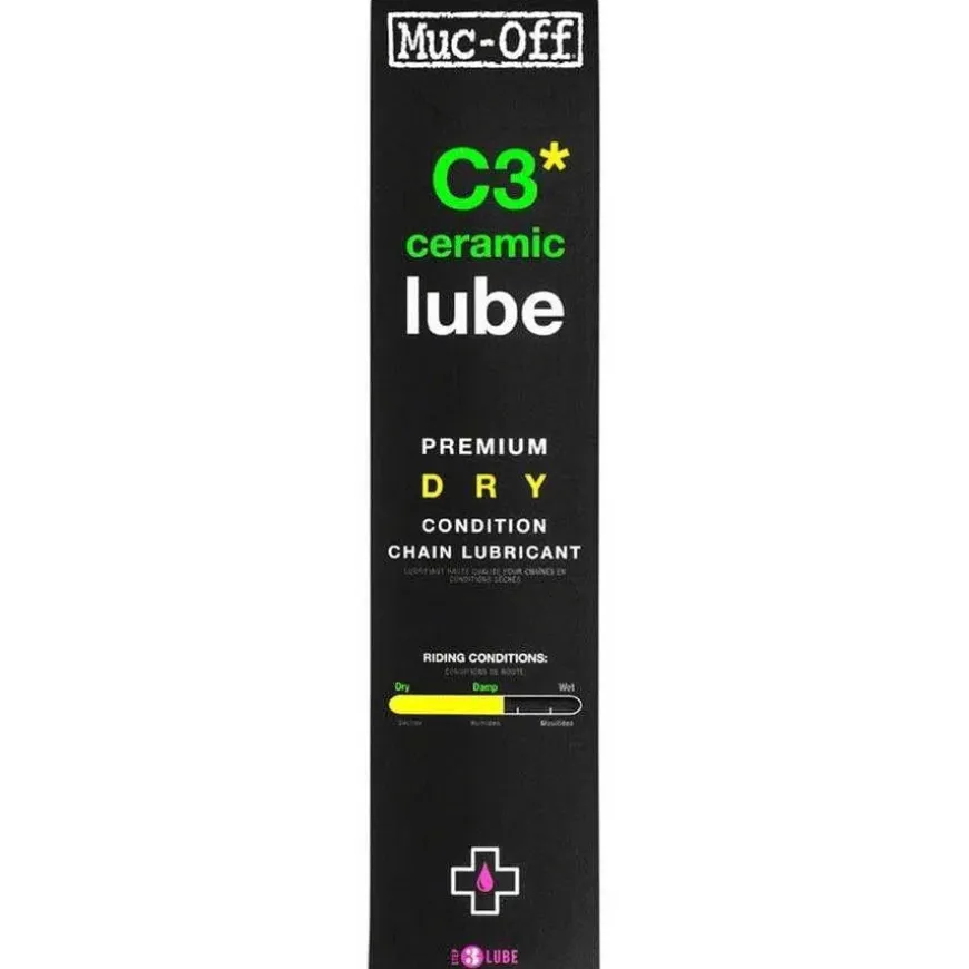 Muc-Off C3 Dry Ceramic Bike Chain Lube - 50ml Drip