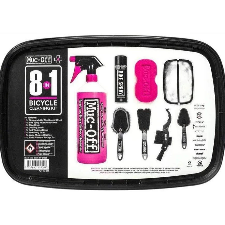 Muc-Off 8-in-1 Cleaning Kit: Tub with 8 Pieces