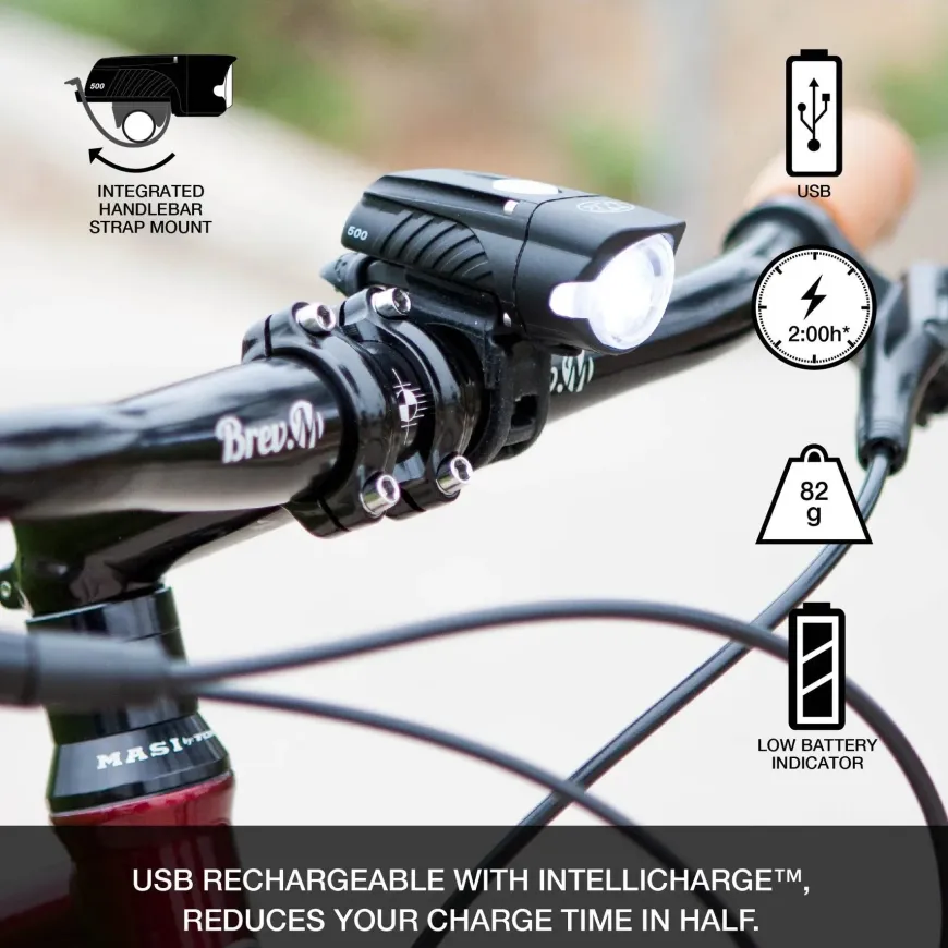 NiteRider Swift 500 and Vmax+ 150 Combo Front and Rear Light Set