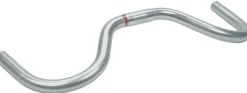 Nitto Moustache Handlebar: 25.4mm Bar Clamp 515mm Width Alloy Silver