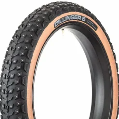 45NRTH Dillinger 5 Tire - 26 x 4.6 Tubeless Folding Tan 60 TPI 258 Concave Carbide Aluminum Studs