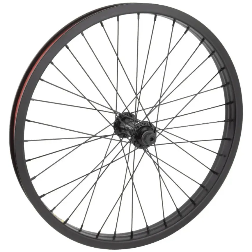 Odyssey Stage-2 Front Wheel - 20" 3/8" x 100mm Rim Brake Black