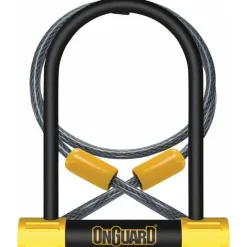 OnGuard BullDog Series U-Lock - 4.5 x 9", Keyed, Includes 4' cable and bracket