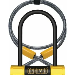 OnGuard BullDog Series U-Lock - 3.5 x 5.5", Keyed, Includes 4' cable and bracket