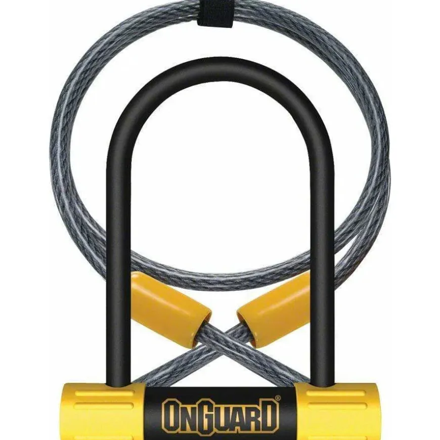 OnGuard BullDog Series U-Lock - 3.5 x 5.5", Keyed, Includes 4' cable and bracket