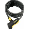 OnGuard Doberman Bike Cable Lock with Key: 6' x 10mm, Gray/Black/Yellow