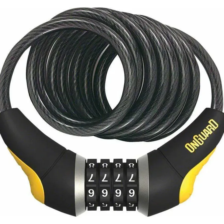 OnGuard Doberman Combo Cable Bike Lock: 6' x 10mm