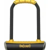 OnGuard PitBull Series Bike U-Lock - 4.5 x 9", Keyed, Black/Yellow, Includes bracket