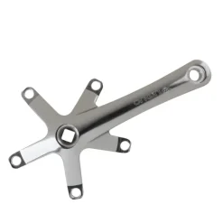 Origin8 Alloy Triple Crank Arm Set 155mm 113.5mm Square Taper JIS crankset silver