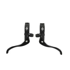 Origin8 Cross Top Mount Levers Black Pair 2 Finger Short Pull 24.0