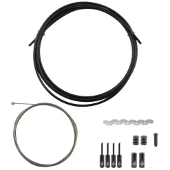 Origin8 Slick Compressionless 1x Gear Cable/Housing Kit Rear 2500mm/2800mm 4mm/1.1mm Black MTB/Road Compressionless