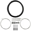Origin8 Slick Compressionless MTB Brake Cable/Housing Kit Front and Rear 3000mm/1500mm & 2800mm 5mm/1.5mm Black MTB Compressionless