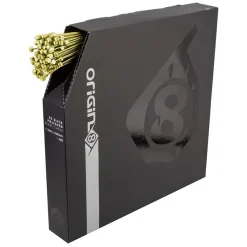 Origin8 SS SuperSlick Electrolysis MTB Brake Cable Front or Rear 2800mm 1.5mm SS Gold Box of 50 MTB