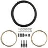 Origin8 SuperSlick Compressionless MTB Brake Cable/Housing Kit Front and Rear 3000mm/1500mm & 2800mm 5mm/1.5mm Black MTB Compressionless
