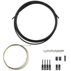 Origin8 SuperSlick Compressionless 1x Gear Cable/Housing Kit Rear 2500mm/2800mm 4mm/1.1mm Black MTB/Road Compressionless
