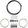 Origin8 SuperSlick Compressionless 2x Gear Cable/Housing Kit Front and Rear 3200mm/2300mm & 2800mm 4mm/1.1mm Black MTB/Road Compressionless