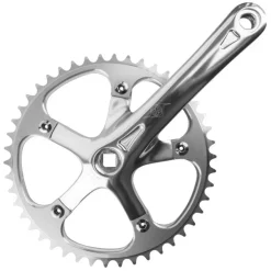 Origin8 Track/SS 165x46 103mm JIS Square Taper crankset silver/silver