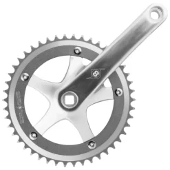 Origin8 Trackstar 170x46 103mm JIS Square Taper crankset silver/silver