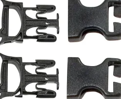 Ortlieb Repair Buckles Fits 25mm Straps. Male Female Buckle Set sold in pairs BLK