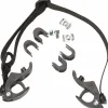 Ortlieb Replacement Pannier Hooks For QL1 Systems Fits 16mm Rails comes 10mm 8mm Reducers Pair BLK