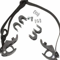 Ortlieb Replacement Pannier Hooks For QL1 Systems Fits 16mm Rails comes 10mm 8mm Reducers Pair BLK