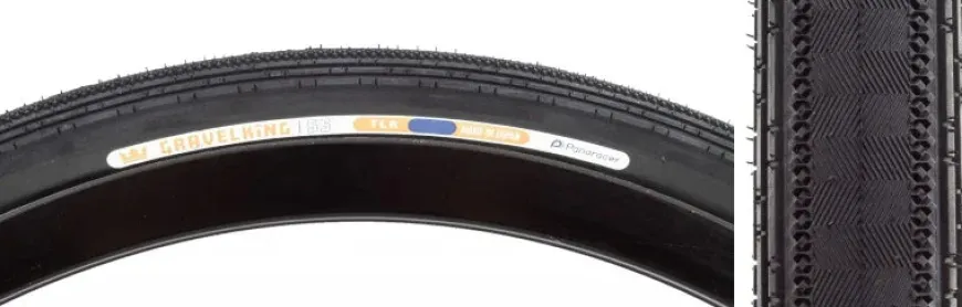 Panaracer GravelKing SS Tire - 650b x 48 / 27.5 x 1.90 Tubeless Folding BLK