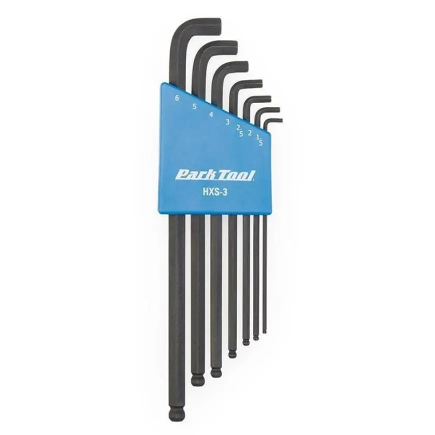 Park Tool HXS-3 Stubby Hex Bike Wrench Set 1.5-6mm
