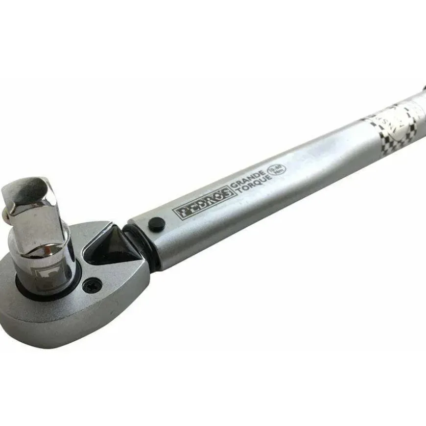 Pedro's Grande Torque Bike Wrench 3/8" Ratcheting Reversible Click-Type Micrometer Scale, 10-80 Nm Range