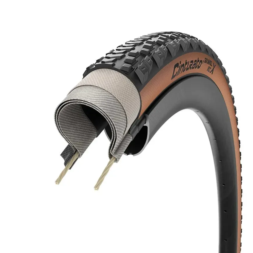 Pirelli Cinturato Gravel RCX TLR Tire - 700 x 40 Tubeless Folding Tan