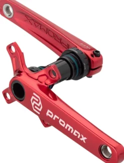 Promax CF-2 Crankset - 170mm 24mm Spindle 2-Piece 68mm English BB Included Red