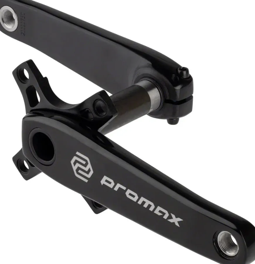 Promax HF-2 Crankset - 175mm 24mm Spindle 2-Piece Black