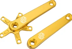Promax SQ-1 Crank Arm Set - 140mm Square Taper JIS Spindle Interface 110mm BCD Gold