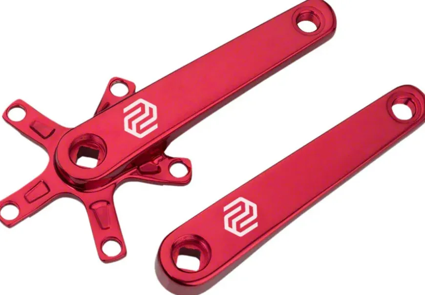 Promax SQ-1 Crank Arm Set - 150mm Square Taper JIS Spindle Interface 110mm BCD Red