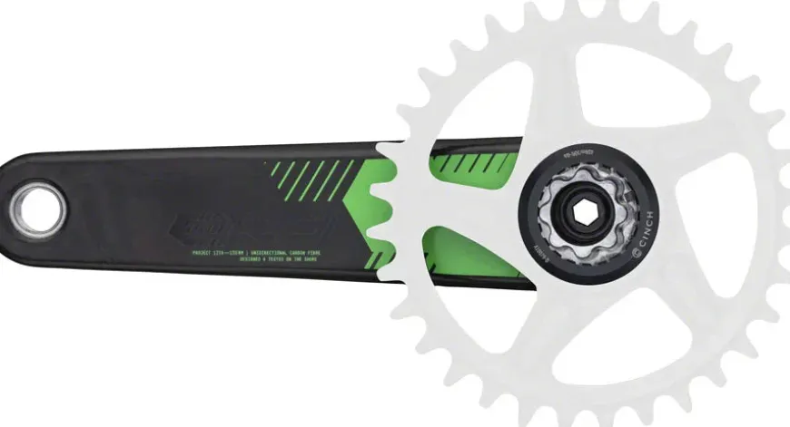 RaceFace ERA Crankset - 175mm Direct Mount 136mm Spindle CINCH Interface Carbon Green