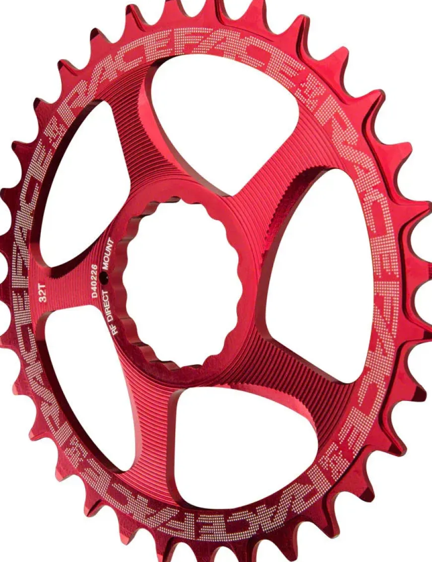 RaceFace Narrow Wide Chainring: Direct Mount CINCH 34t Red