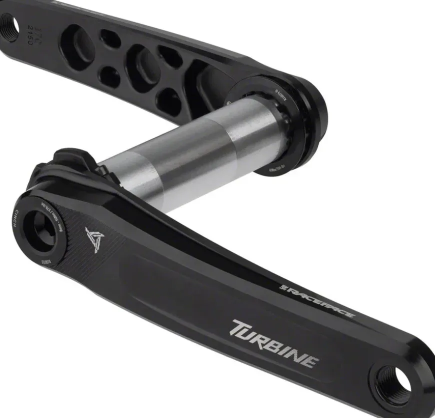 RaceFace Turbine Crankset - 160mm Direct Mount 143mm Spindle CINCH Interface 7050 Aluminum BLK