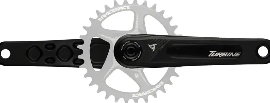 RaceFace Turbine Crankset - 160mm Direct Mount 143mm Spindle CINCH Interface 7050 Aluminum BLK