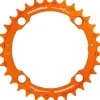 RaceFace 1x Narrow Wide Chainring - 36t 104 BCD 10-12 Speed 7075 Aluminum Orange